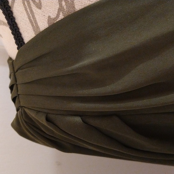 NWT Banana Republic olive green dress Sz 2 - Picture 3 of 12